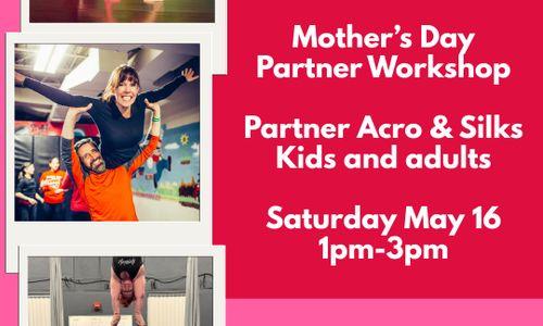 Mother's Day Partner Acro and Aerial Silks Workshop thumbnail
