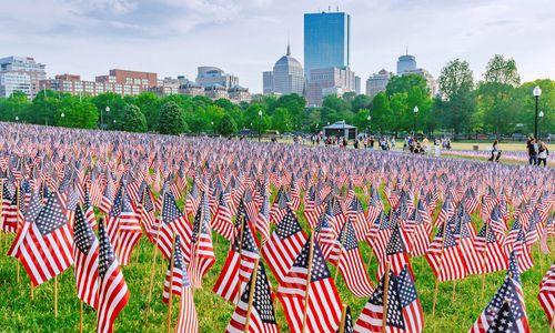 Memorial Day Garden of Flags: 37,000+ flags on Boston Common thumbnail