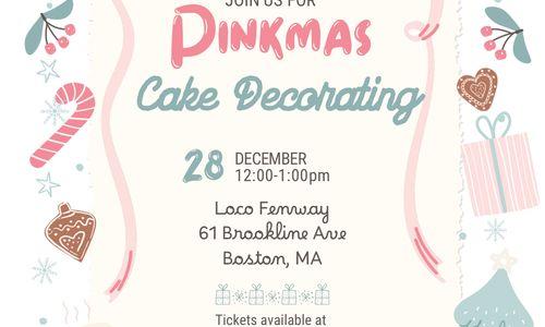 Pinkmas Christmas cake decorating in Fenway thumbnail