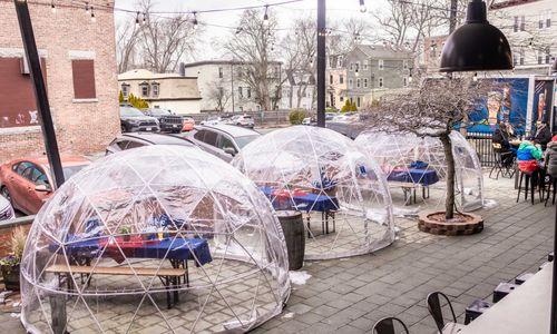 Heated Igloos at Sam Adams Brewery thumbnail