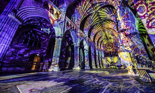 Time by Luxmuralis at Washington National Cathedral thumbnail