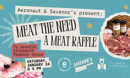 Meat the Need: A Meat Raffle at Aeronaut thumbnail