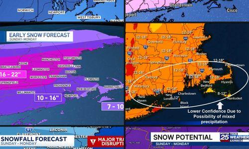 6 Snow Maps Predicting Snowfall for Boston’s Biggest Snowstorm in Years: Sun Jan 25 – Mon Jan 26, 2026 ❄️ thumbnail