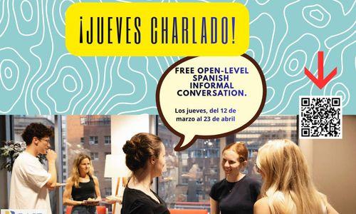 ¡Jueves Charlado!: Free open-level Spanish informal conversation workshops thumbnail