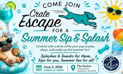 Yappy Hour: Summer Sip & Splach with Crate Escape thumbnail