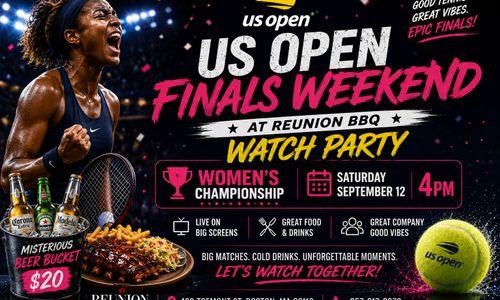 Open Women’s Final Watch Party | BBQ, Cocktails & Tennis thumbnail