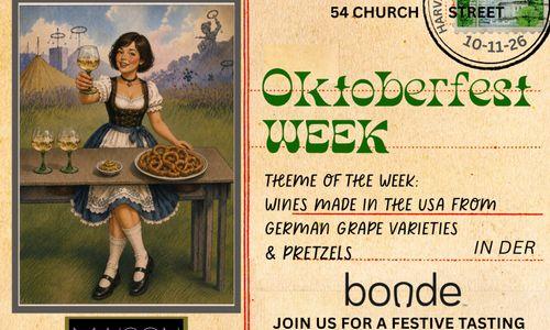 Oktoberfest Week at Bonde: German Grapes, American Wines thumbnail