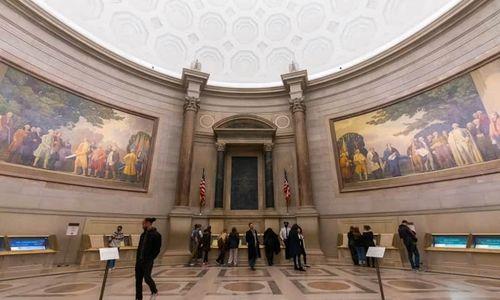 National Archives - Display of George Washington’s Annotated Copy of a Draft of the U.S. Constitution thumbnail