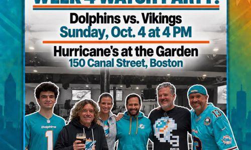 Miami Dolphins Fans of Boston Week 4 Watch Party thumbnail
