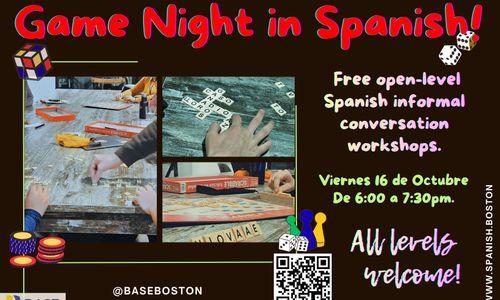 Juegos de Palabras: Spanish game night at BASE thumbnail
